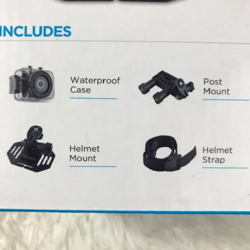 HOST PICK! Ematic HD High Speed Action Cam w/ Waterproof Case + Helmet Mount